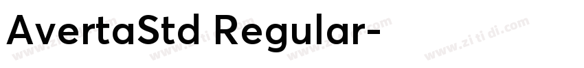 AvertaStd Regular字体转换